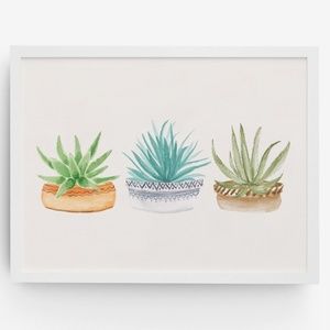 Wall Art Boho Nature Plants Print Illustration Unframed